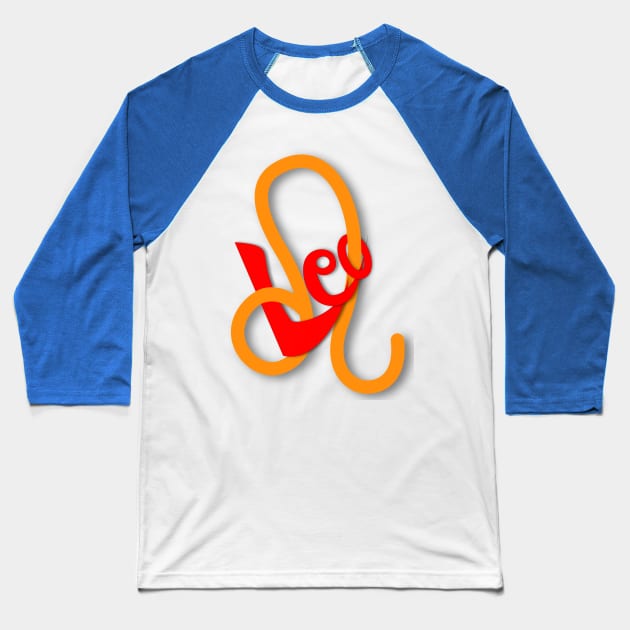 Leo Baseball T-Shirt by Rathinavel